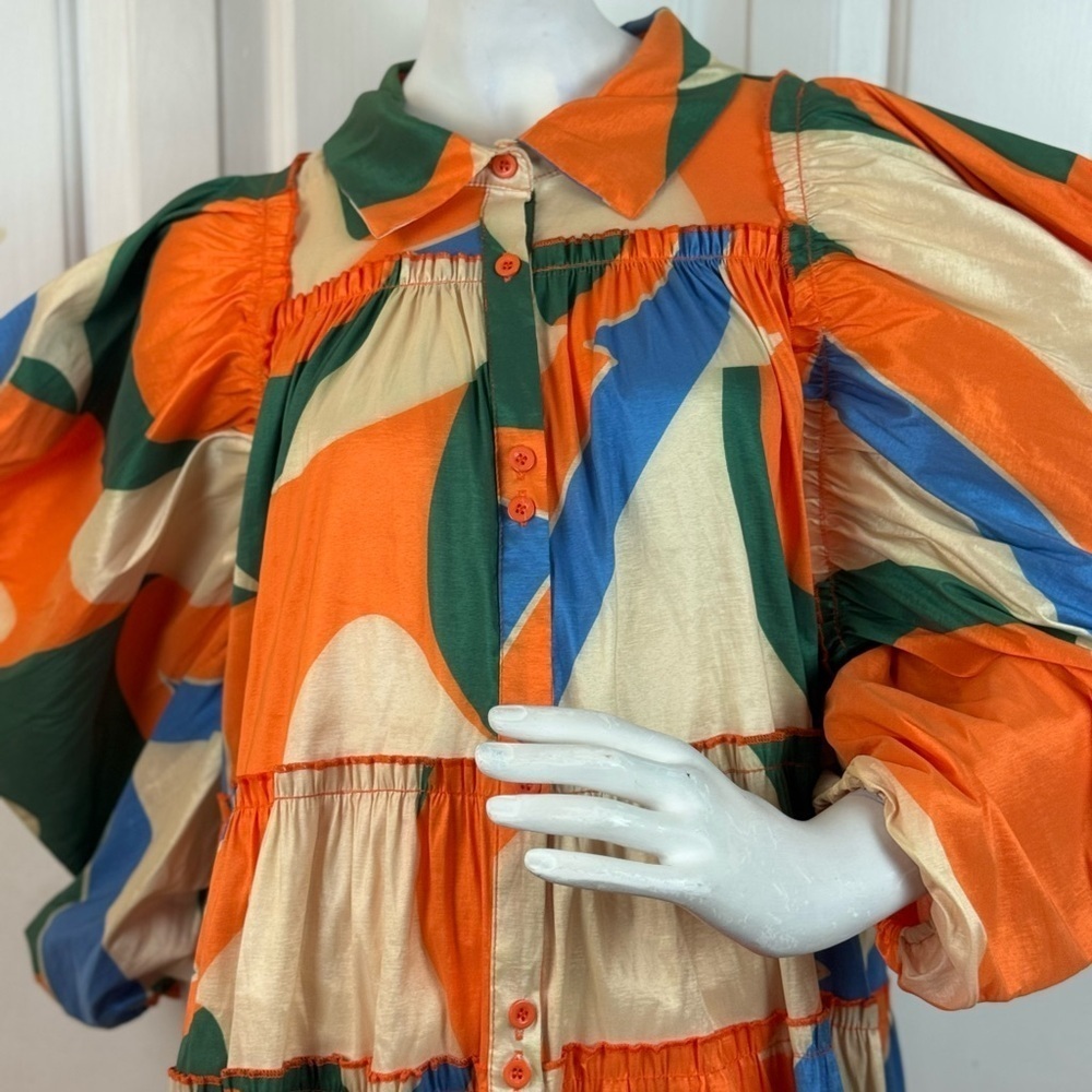 LOVE HICHLICHT Colorful Geometric Women's Dress Size 3XL. C21 - Picture 6 of 16